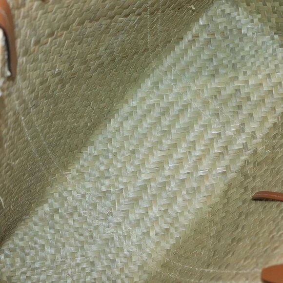 Jimmy Choo Studs Tote Bag Straw Beige Auth BA5421 - Picture 11 of 13